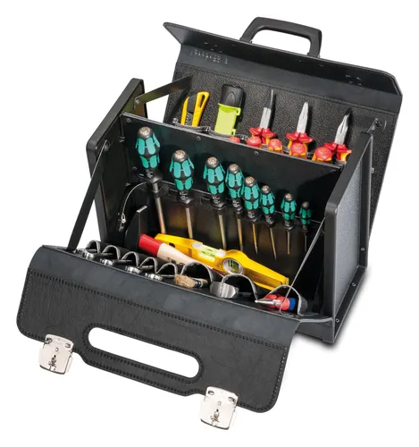 Parat Werkzeugtasche NewClassic 390 x 185 x 310 mm - Robuste Werkzeugtasche mit optimaler Fächeraufteilung für schnelle Zugänglichkeit und Ordnung, ideal für Profis und Hobby-Handwerker.