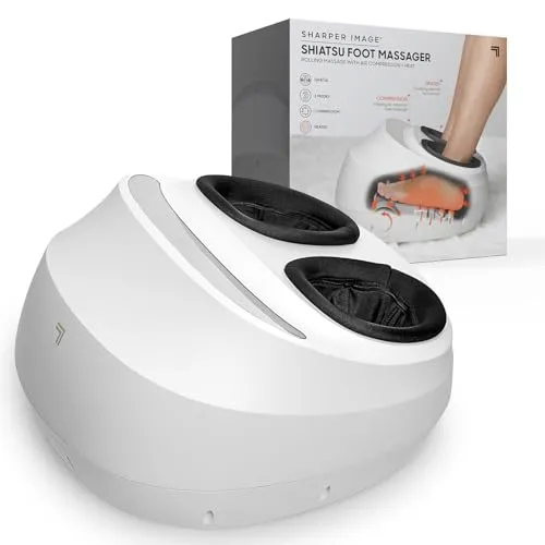 Sharper Image Shiatsu-Fußmassagegerät Eggshape - Fußmassagegerät für entspannte Füße! Mit Wärmefunktion und 3 Intensitätsstufen, ideal für Regeneration nach dem Sport oder nach einem langen Arbeitstag.