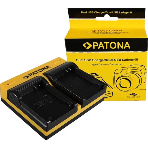 Produktbild Patona Dual Ladegerät f. Canon NB-8L Powershot A2200 A3000 IS A3000IS A3100 IS A3100IS inkl. Micro-U (Kamera Akku Ladegerät) (33388050)