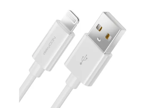 deleyCON deleyCON 1m Lightning 8 Pin USB Ladekabel Datenkabel MFI Zertifiziert Smartphone-Kabel