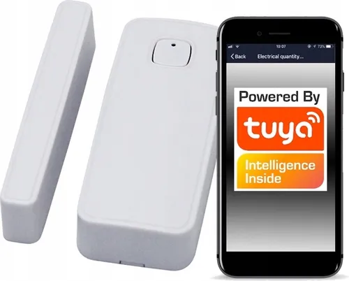 Tuya WiFi Türschloss-Sensor, Magnetkontakt, Zustandserkennung, 82x43x22mm