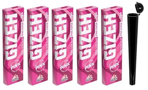 Gizeh All Pink King Size Slim Papes + Tips Inklusive J-Tube und Gratis Crystal Balls (5)