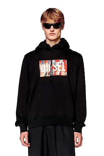 Diesel_S-Ginn-Hood-L4 Felpa_Sweatshirt_Schwarz_L von Diesel