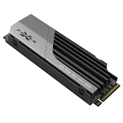 Silicon Power 2TB XS70 – funktioniert mit PlayStation 5, Nvme PCIe Gen4 M.2 2280 interne Gaming SSD R/W bis zu 7.300/6.800 MB/s (SP02KGBP44XS7005)