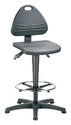 Bimos Arbeitsdrehstuhl Isitec 9613-2000 - Ergonomischer Bürostuhl mit Gleitern und Fußring, ideal für komfortables Arbeiten in Büros und Home Offices.