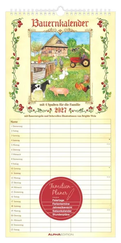 Bauernkalender Familienplaner 2027 Neumann Verlage GmbH & Co KG