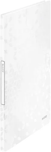 LEITZ Sichtbuch WOW A4 PP mit 20 Hüllen weiß-metallic von Leitz