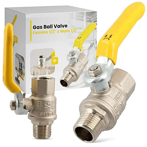 Gas Kugelhahn Gashahn Gas-Absperrhahn 1/2