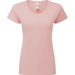 Fruit of the Loom LADIES RINGSPUN PREMIUM T - Damen T-Shirt aus 100% gekämmte, ringgesponnene Baumwolle, powder rose, S