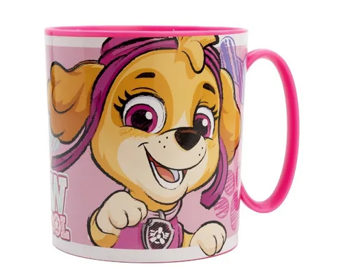 PAW PATROL Becher - Mikrowellengeeigneter Kunststoffbecher 390 ml – für Kinder, 1-tlg., perfekt für Kinderhände, ideal für den täglichen Einsatz