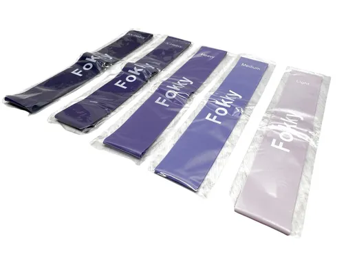 Fokky Fitness-Widerstandsbänder-Set 5 Stück von 2 bis 13 kg mehrfarbig