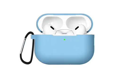 CoolGadget Kopfhörer-Schutzhülle Basic Silikon Hülle für AirPods Pro 3 Schutzhülle mit Karabiner, Soft Touch Case, stoßfest, rutschfest, 360° Schutz, kabellos ladbar