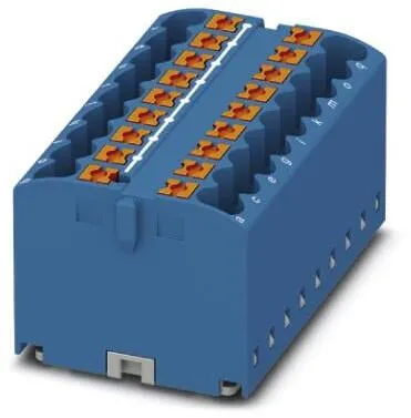 Phoenix Contact PTFIX 18X2,5 BU Verteilerblock, Grundklemme, Push-in, 18-Polig