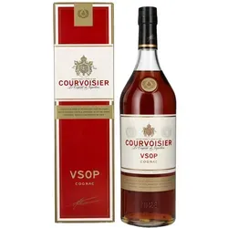 Courvoisier VSOP 40% Vol. 1l in Geschenkbox - Weinbrände: Ausgezeichneter Cognac mit 8-10 Jahren Reifung für eine bemerkenswerte Ausgewogenheit – ideal für Kenner und Einsteiger. Perfekt pur oder in Longdrinks.