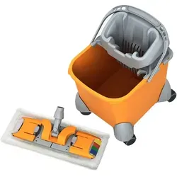 AquaSplast PIKO Fahreimer 20 L mit Mophalter und Microfasermop