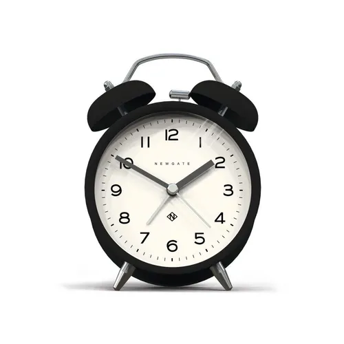 Newgate Echo Wecker in Schwarz