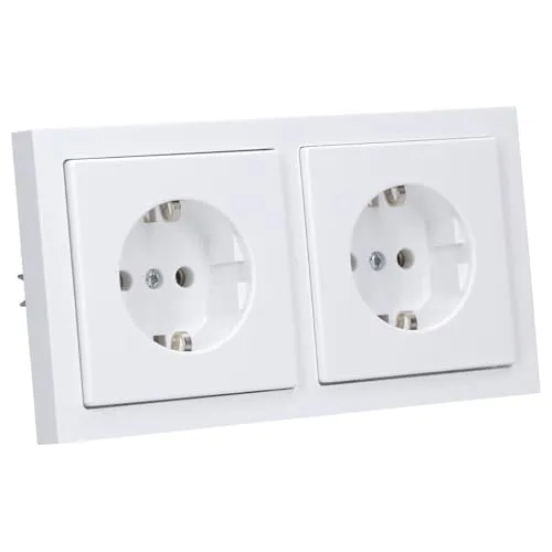 Busch-Jaeger Future Linear Set: 2x Steckdose 20 EUC-84 und 1x Rahmen 1722-184K