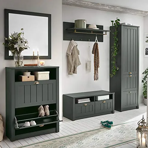 Lomadox Garderoben-Set ATHEN-61 in grün von Lomadox