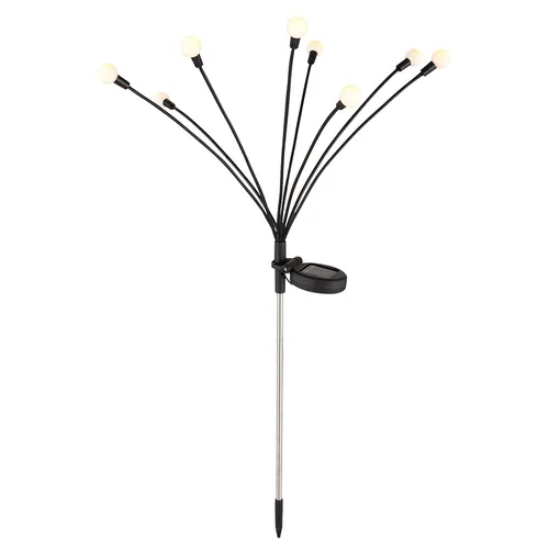 GLOBO 336090-8 Solarleuchte Edelstahl, 8x LED
