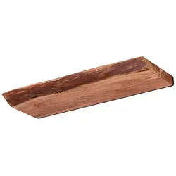 Massives Akazienholz Wandregal mit Baumkanten-Design, 60 cm - Stilvolles Wandregal aus massivem Akazienholz mit einzigartiger Baumkante. Ideal für moderne Wohnräume und zur ansprechenden Präsentation Deiner Lieblingsstücke. Langlebig und einfach zu montieren.