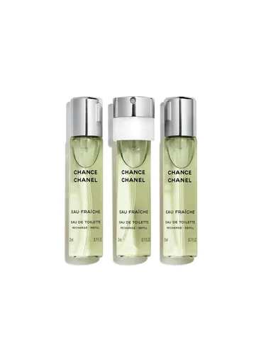 Chanel Chance Eau Fraiche Nachfüllungen 3 x 20 ml - Damendüfte mit frisch-zitrischem Duft, ideal für den Sommer. Praktische Nachfüllungen im Taschenformat für jederzeit erfrischenden Duftgenuss.