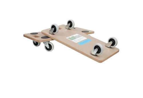 TRUTZHOLM Transportroller 2er Set SOFT WHEEL - Transportroller Set für drinnen, belastbar bis 200 kg, mit 4 hellen Lenkrollen für einfachen Transport schwerfälliger Gegenstände.