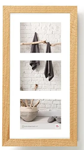 Home Galerierahmen für 3 Fotos 13x18 cm in Natur in beige von walther design
