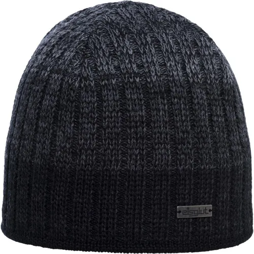 Eisglut GRIFFINA MERINO Beanie Herren - Einheitsgröße in Schwarz - Hochwertige Beanie aus recycelten Materialien, wärmender Strick mit Fleecefutter, ideal für kalte Tage und nachhaltig produziert in Deutschland.