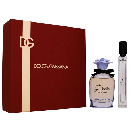 Dolce & Gabbana Dolce Blue Jasmine Eau de Parfum Set - Damen Geschenkset mit 75ml + 10ml Eau de Parfum, verführerischer Duft mit blumigen Noten, ideal für besondere Anlässe oder als Geschenk.