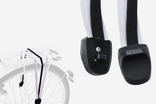 Fahrrad Spann Gummi für Gepäckträger - Elastisches Spannband für Gepäckträger, ideal zur sicheren Befestigung von Gegenständen in verschiedenen Formen. Hochwertiger Gummi, dehnbar auf ca. 1000 mm, für maximale Flexibilität.