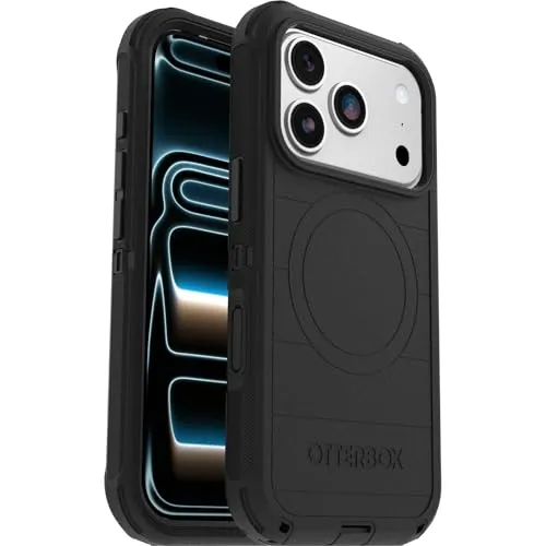 OtterBox Defender Pro MagSafe CC THEMAN - Schwarz - Robuste Handyhülle für optimalen Schutz, kompatibel mit MagSafe und ideal für den aktiven Lebensstil.
