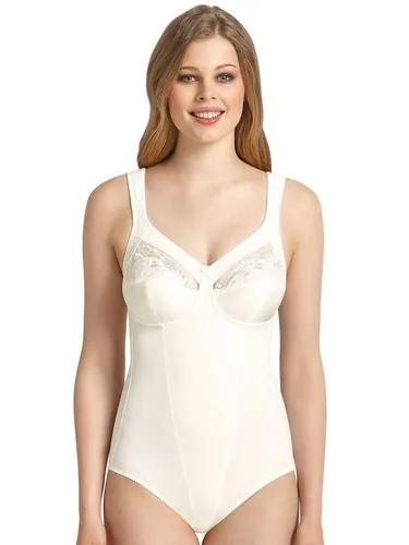 Anita Damen Body 3448 Entlastungs-Korselett Safina Gr. 75C Elfenbein - Bodys für Damen, komfortables Entlastungs-Korselett mit eleganter transparenter Stickerei und Baumwollzwickel für optimalen Tragekomfort.