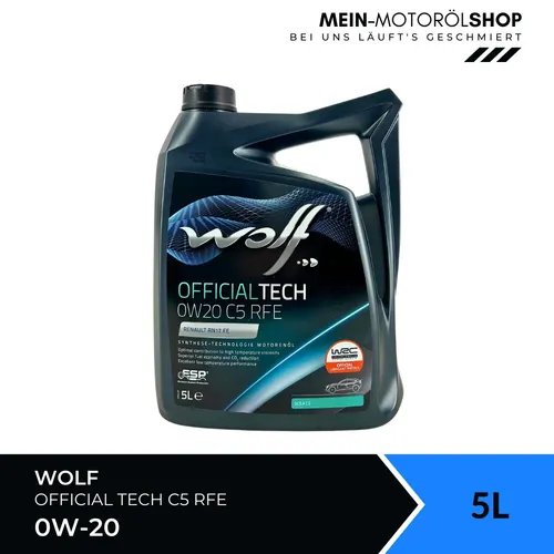 Wolf OfficialTech 0W-20 C5 Motoröl
