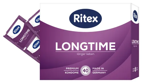 Ritex Longtime Kondome - Konturform mit Doppel-Ring - vegan - Made in Germany 40