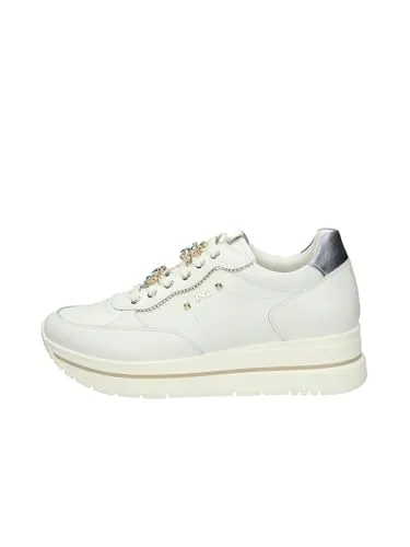 Nero Giardini E512907D Damen Sneakers, EU 36 - Damen-Sneaker mit herausnehmbarer Innensohle für individuellen Tragekomfort und optimale Anpassung.
