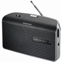 Grundig Music 60X Grey - Empfangsstarkes Radio - Radios mit 2 Wellenbereichen für unzählige Sender, hochwertiger Lautsprecher und Klangregler für individuellen Sound – ideal für Zuhause oder unterwegs.