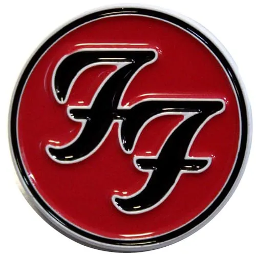 Foo Fighters FF Band Logo Pin Badge One Size von Rock Off officially licensed products