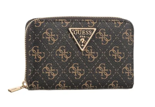 GUESS LAUREL Medium Zip Around Geldbörse in braun von GUESS