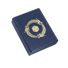 Dragon Shield Dice Companion - Midnight Blue - Gesellschaftsspiele: Kompakte Transportlösung und Würfeltablett mit magnetischem Verschluss, ideal für Rollenspieler und Game Master.