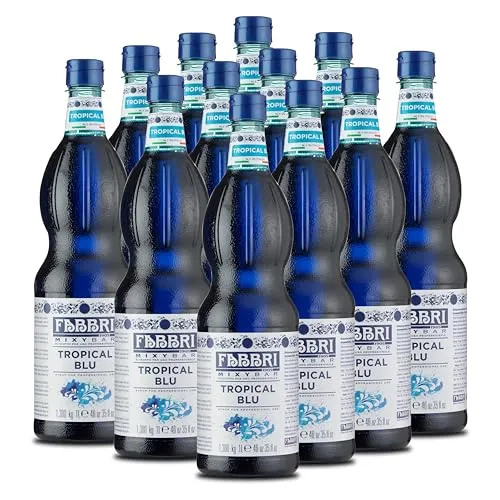 Food-United TROPICAL-BLU-SIRUP Mix 6x1L - Exotischer Sirup für Cocktails - Getränkesirupe & Konzentrate - Ideal zum Mixen von Cocktails und Erfrischungsgetränken mit tropischer Note, glutenfrei und perfekt für Gastronomie.