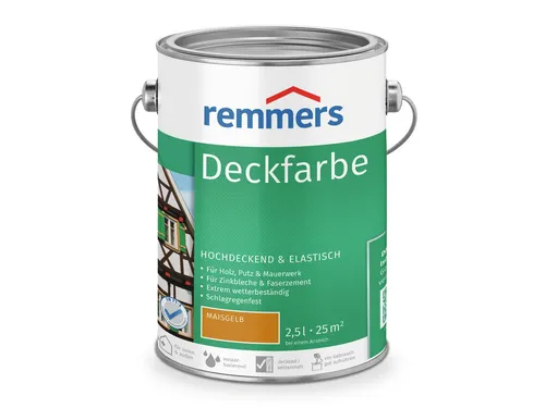 Remmers Wetterschutzfarbe Deckfarbe anthrazitgrau (RAL 7016) 2,5 Liter - Farben & Lacke, wetterfeste Deckfarbe in edlem Anthrazitgrau für langlebigen Schutz und ansprechende Optik auf Holz und Metall.