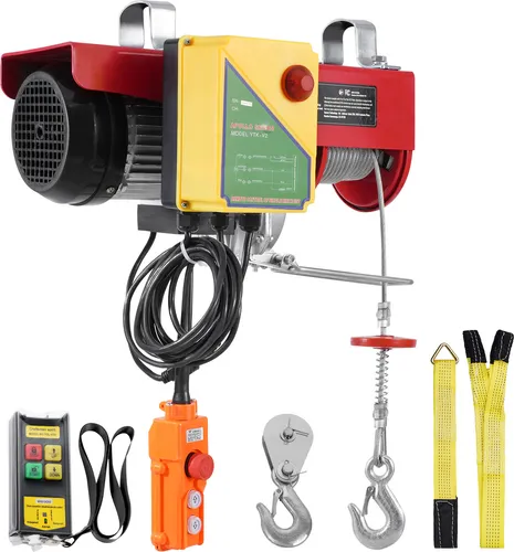 SucceBuy Elektrisches Hebezeug, mit einer Hubkapazit?t von 2200 lbs und einer elektrischen 230-V-Winde. Er ist mit einer 328-ft-Funkfernbedienung