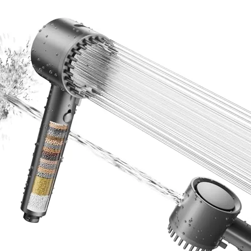 Cobbe Hochdruck Duschkopf mit Filter – 5 Strahlarten für jeden Bedarf