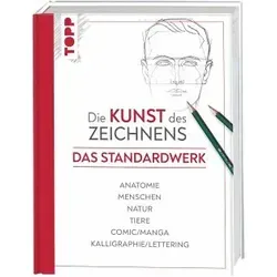Die Kunst des Zeichnens - Das Standardwerk - Zeichnungsbuch mit umfassenden Techniken zu Anatomie, Tieren und Comics, ideal für Anfänger und Fortgeschrittene, um kreative Fähigkeiten zu entwickeln.