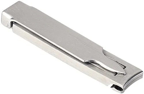 newgen medicals Nagelzwicker: 3in1-Edelstahl-Nagelknipser, ultra-flach & kompakt, 57 x 11 x 6 mm (Nagel-Schere, Nagelknipser mit Feile, Hornhautentferner)