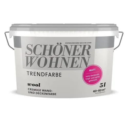 Produktbild SCHÖNER WOHNEN FARBE Wandfarbe Schöner Wohnen Trend 5,0 Ltr. Wool