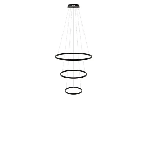 s.luce Led-Hängelampe Schwarz Rund – Elegante 3er Pendelleuchten-Kombination - Die s.luce 3er Hängelampe vereint modernes Design mit Funktionalität. Ideal für Galerien und Essbereiche, schafft sie eine einladende Atmosphäre und ermöglicht dimmbare Lichtintensität für stimmungsvolle Momente.