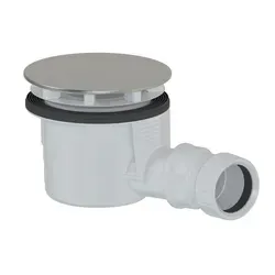 Duschwannensiphon 90mm mit Edelstahl Abdeckung - Praktischer Duschwannensiphon mit 90mm Durchmesser und hochwertiger Edelstahl-Abdeckung. Ideal für die Wandverkleidung, sorgt für eine zuverlässige Abführung von Wasser.
