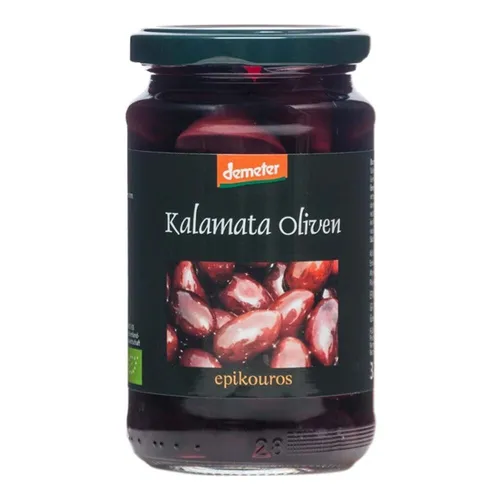 Kalamata Oliven in Meersalzlake DEMETER 320g | EPIKOUROS
