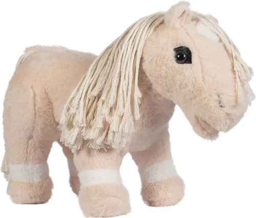 HKM Pony Puppe Hellbraun - Interaktive Funktionen mit weichem Fell, inklusive Zubehör und Sicherheitsmerkmalen